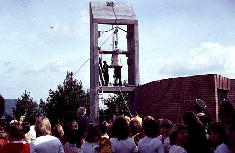 Glockenaufzug im Kirchlichen Zentrum Lee am 10. September 1978. Foto: Ernst Frey