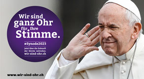 Wir sind ganz Ohr für Ihre Stimme, sagt Papst Franziskus.