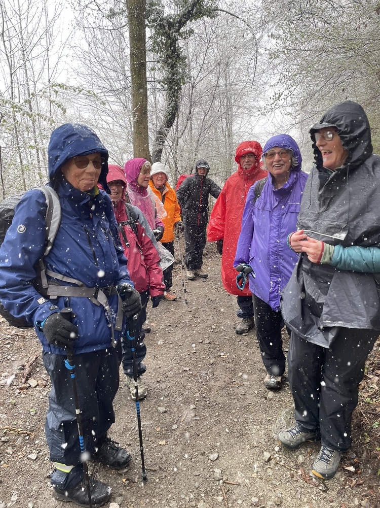 Pilgerweg Schneestum Unterwallis April 2022