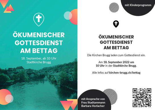 kumenischer Gottesdienst am Bettag in der Stadtkirche Brugg.