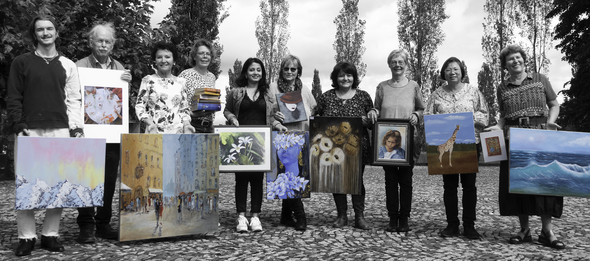 Das Team vom zweiten Bcher- und Kunstmarkt.