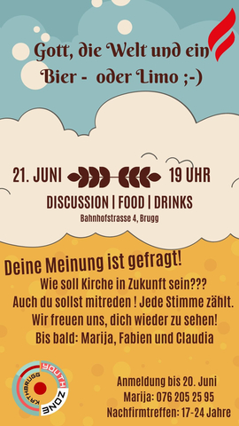 Nachfirmtreffen fr Jugendliche von 17 bis 24 Jahren.