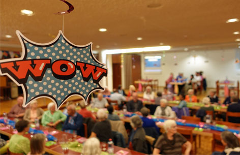Freiwilligenfest zum Thema 80er Jahre in Brugg.