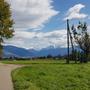 Wandern auf offenem Feld